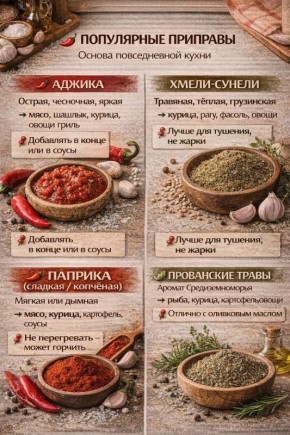 Изюминки кулинарии: как выбрать популярные приправы