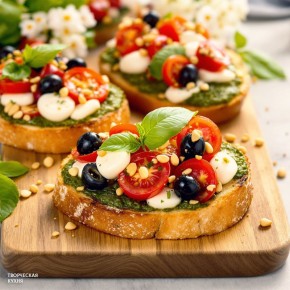 Как приготовить идеальные брускетты с томатами и моцареллой