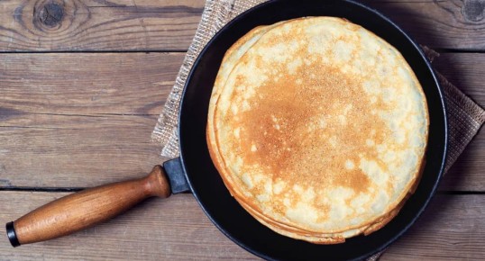 Идеальные блины с грибами и сыром