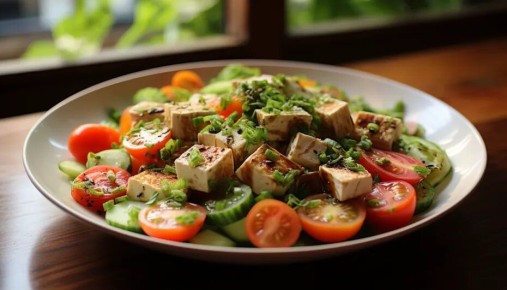 Неприхотливый салат с тофу: идеальный выбор для новогоднего стола