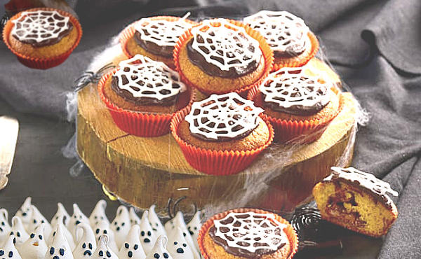 Творим Хеллоуин: Миндальные кексы с удивительными украшениями