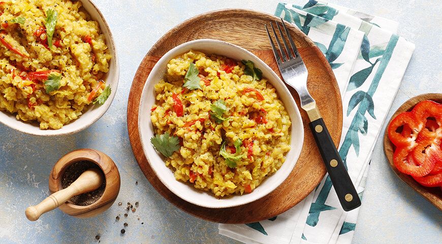 Чечевица со сладким перцем: идеальный гарнир для всей семьи