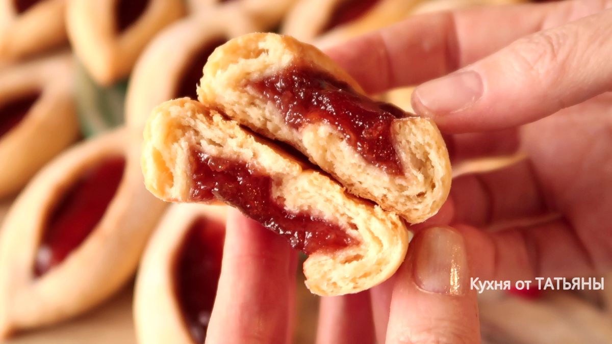 Вкусное печенье на кефире с разнообразной начинкой