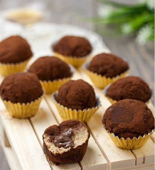 Нежные домашние трюфели в стиле тирамису