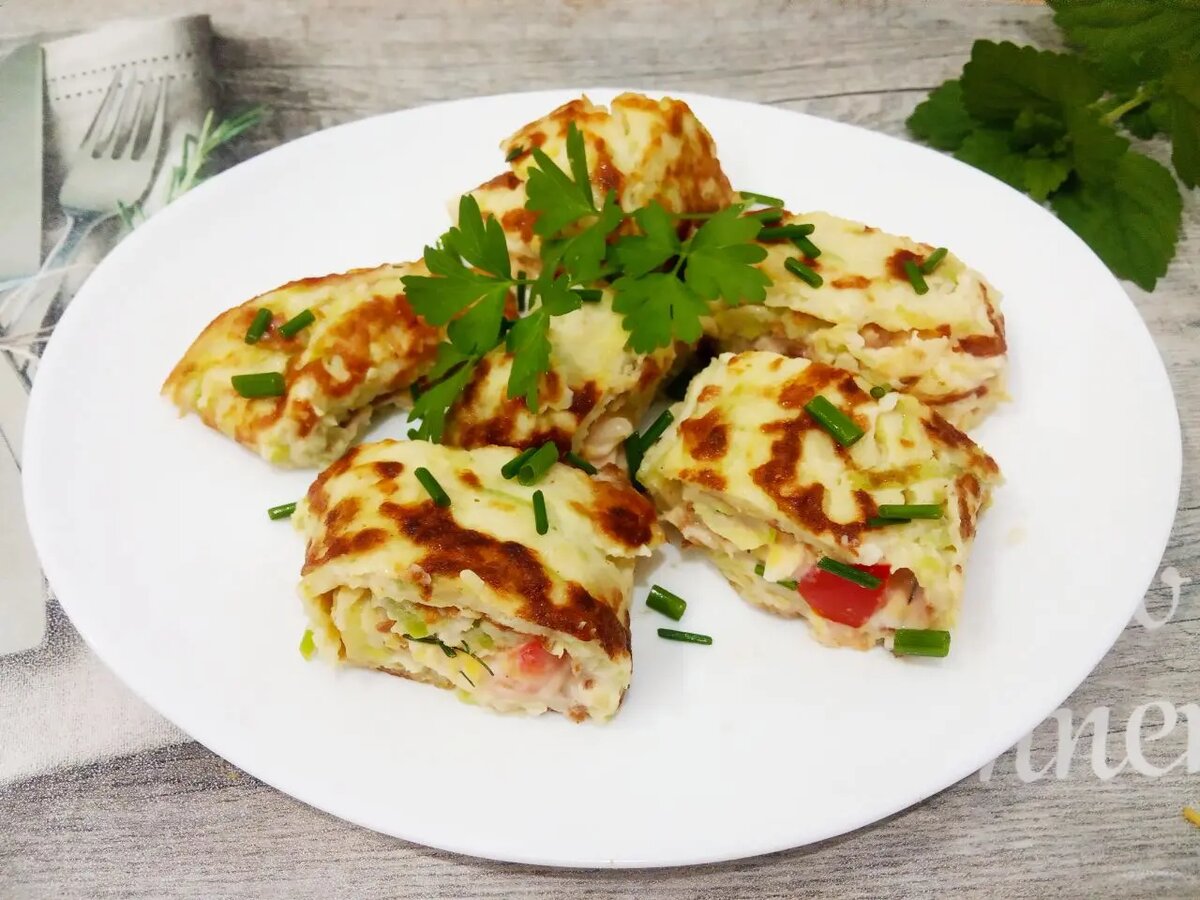 Кабачковые блины с начинкой: идеальная закуска к вашему столу