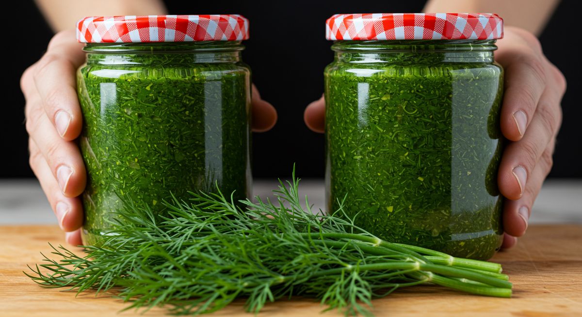 Как сохранить летний вкус укропа с чесноком на всю зиму