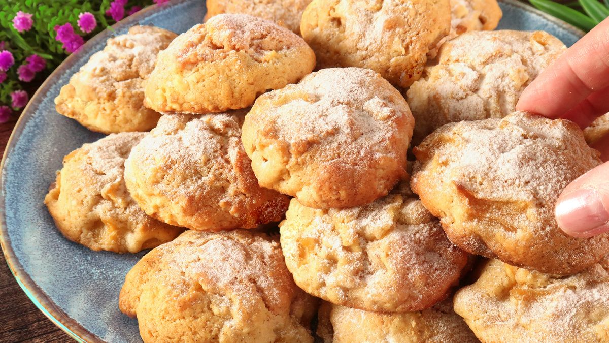 Необычное яблочное печенье за 10 минут — удивите своих близких