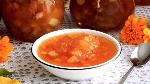 Ароматное яблочное варенье с апельсином