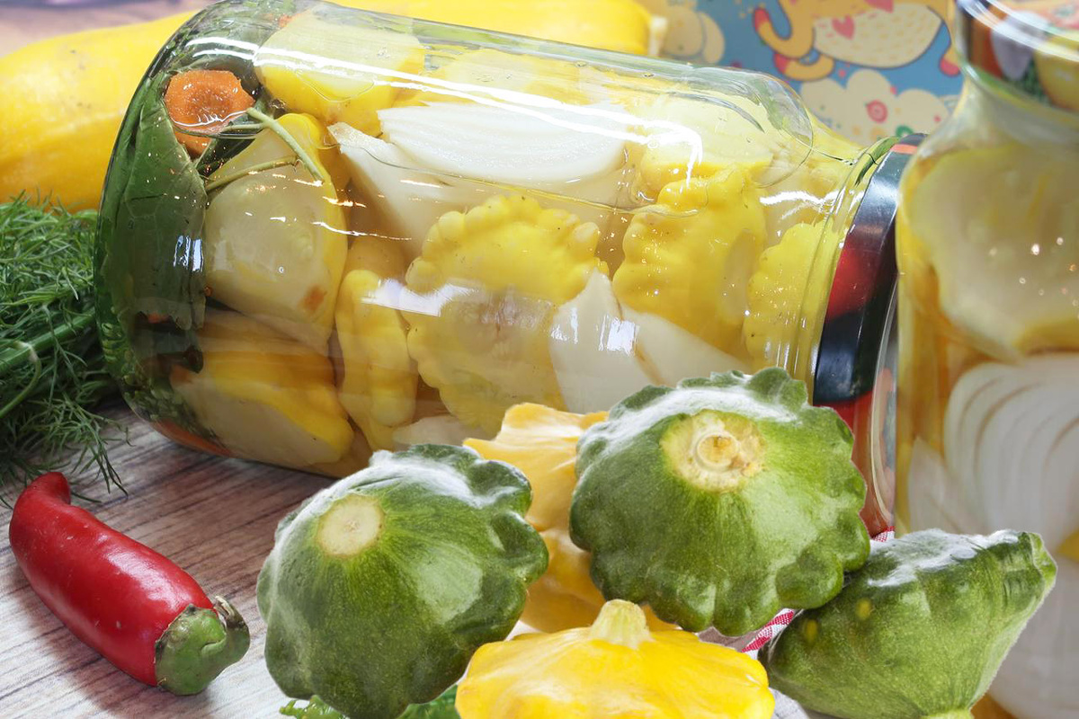 Маринованные патиссоны: секреты потрясающего блюда на зиму