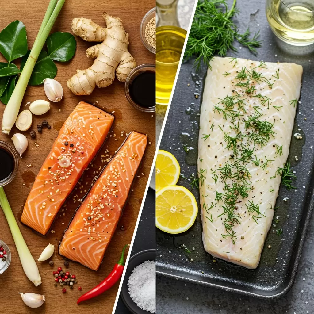 Кулинарный дуэль: Азия против Европы в мариновании рыбы