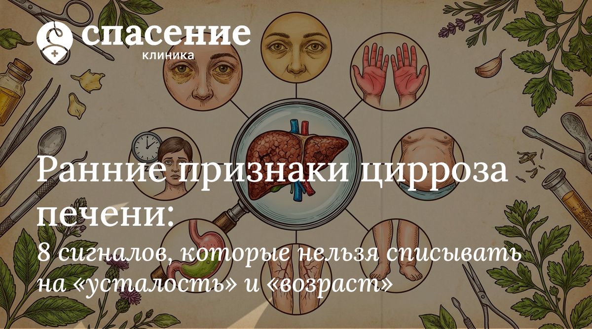 Важные признаки цирроза печени, которые нельзя игнорировать