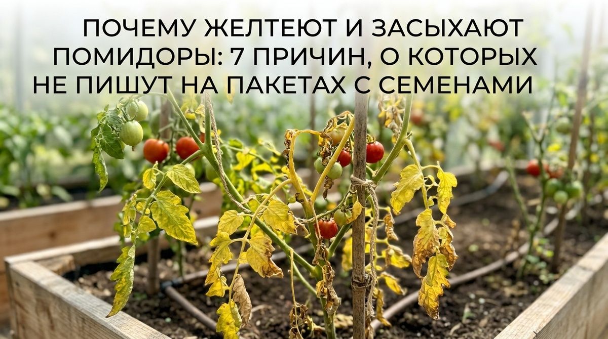 Почему помидоры желтеют и сохнут? Узнайте причины, о которых не предупреждают на пакетиках с семенами