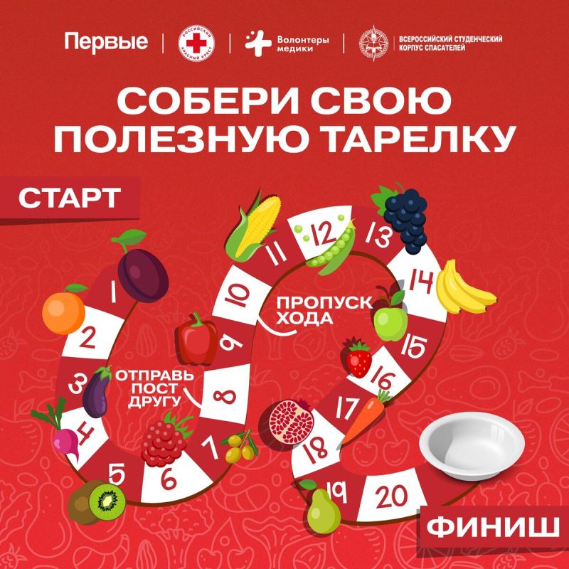Полезная тарелка: как собрать идеальный рацион с Движением Первых и Волонтерами-медиками